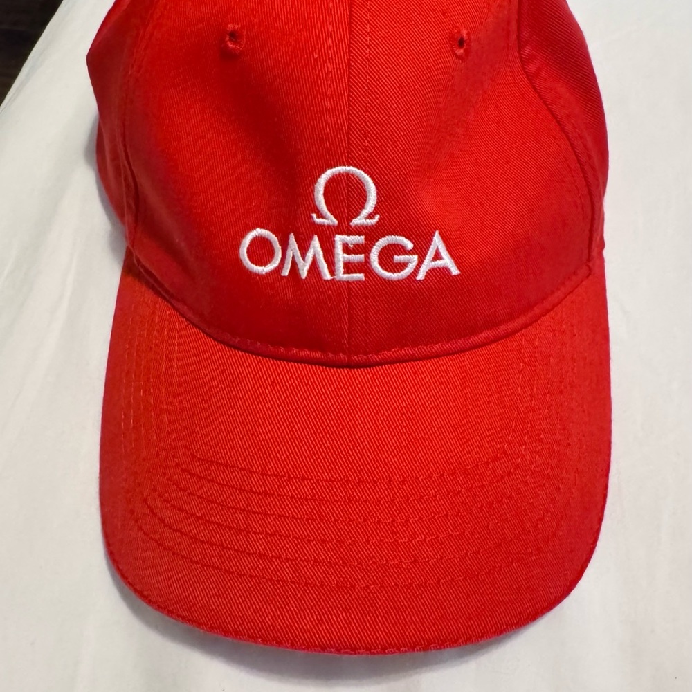 Red OMEGA Baseball Cap